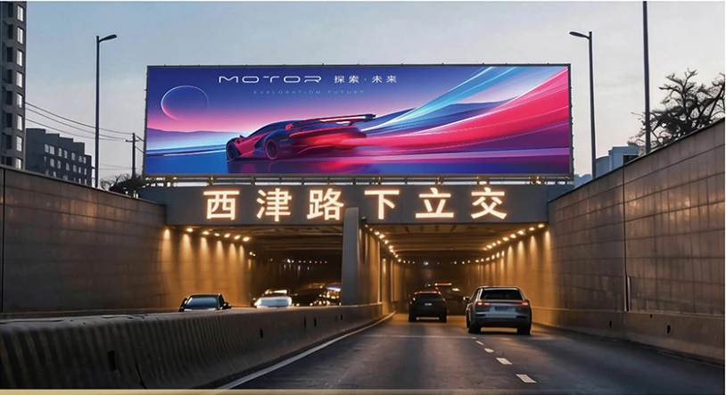 宣传册中的西津路下穿隧道广告实景